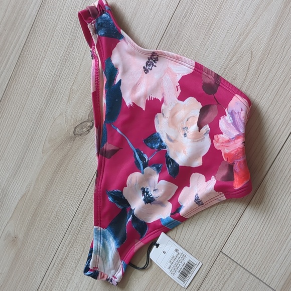 Nwt shade and shore pink floral bikini bottoms - Picture 2 of 2